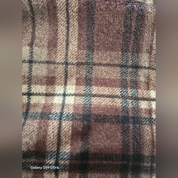 PRESWICK & MOORE Men's Silky Fleece Sleep Pants NWT Sz XL Beige plaid - Picture 2 of 6